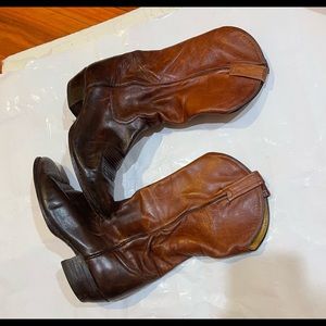 TONY LAMA Amazona VINTAGE MENS 9.0 BROWN LEATHER